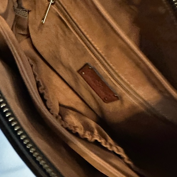 Patricia Nash Black and Red Tartan Plaid Shoulder Tote - Picture 7 of 14